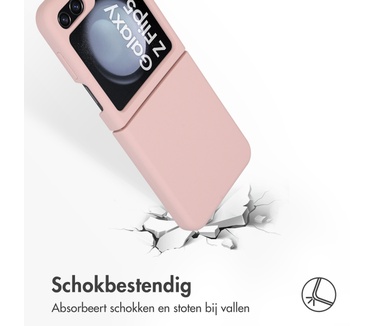 Accezz Liquid Silicone Backcover Samsung Galaxy Z Flip 5 - Roze