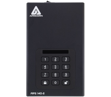 Apricorn Aegis Padlock DT FIPS USB3.0 4TB Zwart