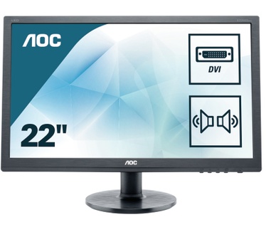 AOC E2275SWJ Zwart