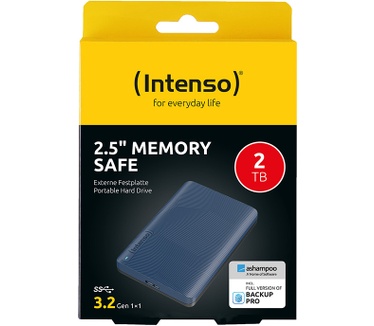 Intenso Memory Safe externe harde schijf 2 TB, blauw