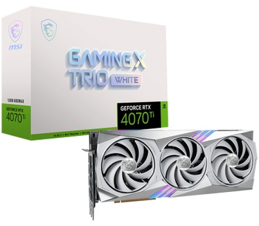 MSI GeForce RTX 4070 Ti GAMING X TRIO WHITE 12G