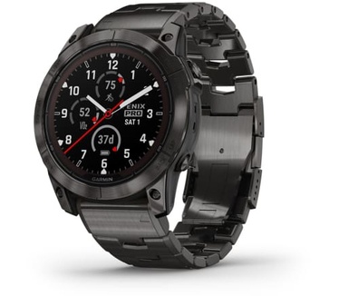 Garmin fēnix 7X Pro - Sapphire Solar Edition (titanium band) Titanium (Grijs)