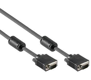 Eeconn VGA Kabel, High Quality, Zwart, 5m