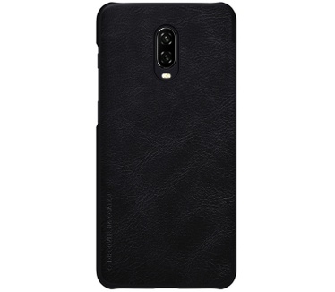 Nillkin Qin Series PU Lederen Case voor OnePlus 6T - Zwart  Zwart