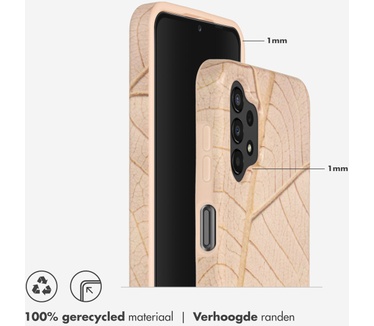 Selencia Aurora Fashion Backcover Samsung Galaxy A13 (4G) - Duurzaam hoesje - 100% gerecycled - Earth Leaf Beige