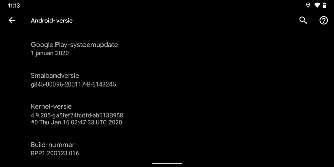 Android 11 Developer Preview 1