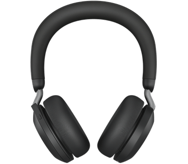Jabra Evolve2 75 usb-c UC met oplaadhouder (Zwart)