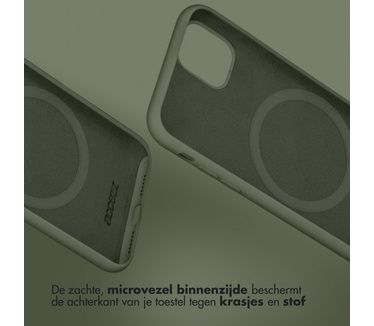 Accezz Liquid Silicone Backcover met MagSafe Samsung Galaxy S26 Plus - Cooper Green