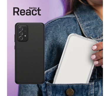 Otterbox React Series voor Samsung Galaxy A72, zwart