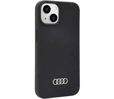Audi Silicone Back Case - Apple iPhone 14 (6.1") - Zwart Zwart