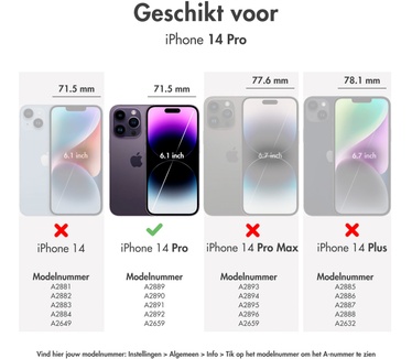 Accezz Liquid Silicone Backcover met MagSafe iPhone 14 Pro - Nectarine