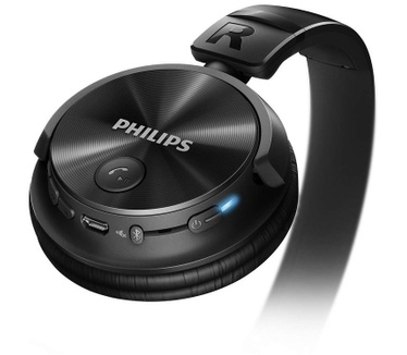 Philips Bluetooth stereo headset SHB3060BK 32mm drivers/closed-back On-ear (Wit, Zwart)