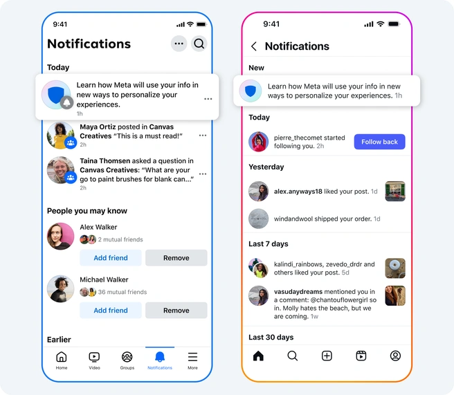 Meta's melding dat het AI-interacties gaat gebruiken voor advertenties