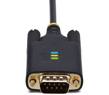 Startech.com 1m USB naar Seriëel Adapter Kabel, COM Retention, Verwisselbare Schroeven/Moeren, USB-A naar RS232 DB9 Converter, FTDI IC, ESD Bescherming, Windows/macOS/Linux