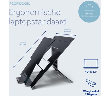 R-Go Tools Riser Document Laptopstandaard
