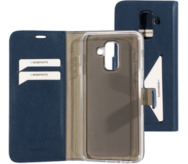 Mobiparts Classic Wallet Case Samsung Galaxy A6 Plus (2018) Blue