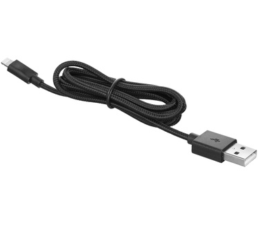 Ewent EW1375 Lightning-kabel 1 m Zwart