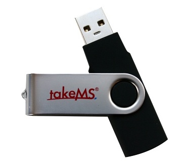 TakeMS MEM-Drive Mini Rubber 8GB Zwart