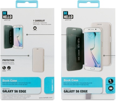 BeHello Samsung Galaxy S6 Edge Book Case Beige