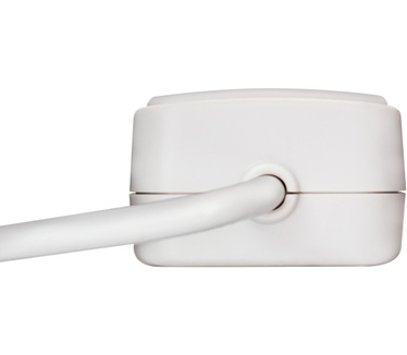 V7 5-Schuko Outlet Home/Office Surge Protector, 1.8m Cord, 1050 Joules, White
