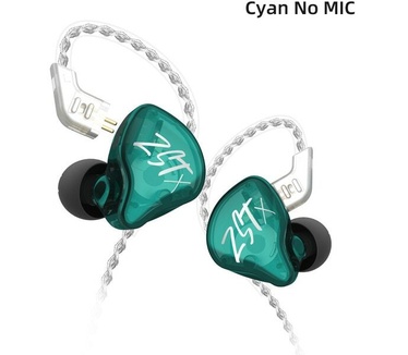 KZ Acoustics KZ ZST X - IEM, zonder mic (Cyaan)