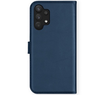 Selencia Echt Lederen Bookcase Samsung Galaxy A32 (4G) - Blauw