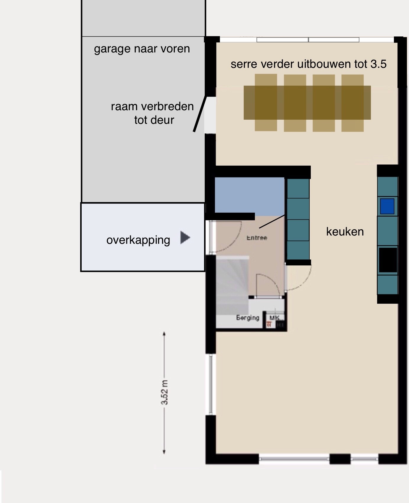 Nieuwe indeling woning - Bouwen en klussen - GoT, image size:1383x1698