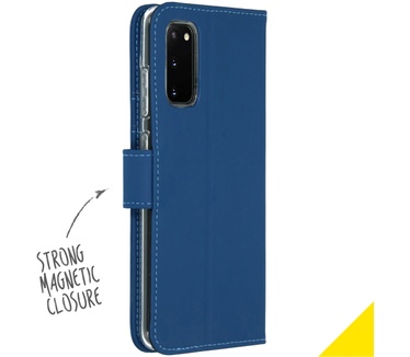 Accezz Wallet Softcase Bookcase Samsung Galaxy S20 - Blauw (Galaxy S20) Blauw
