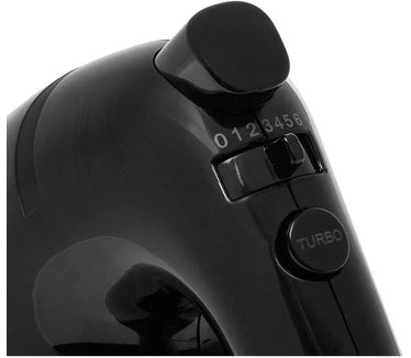 Tristar Handmixer MX-4201 - Mixer - 6 snelheden - Turbofunctie - Deeghaken, Gardes - 300 Watt - Zwart