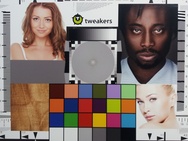 Samplefoto's budget-Androids testkaart goed licht