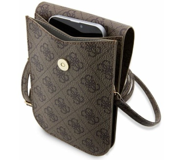 Guess 4G Printed Stripe Heuptas (Scherm tot 7 Inch) - Bruin Bruin