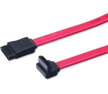 Assmann 2x SATA 7-pin, 0.5 m Rood, Zwart