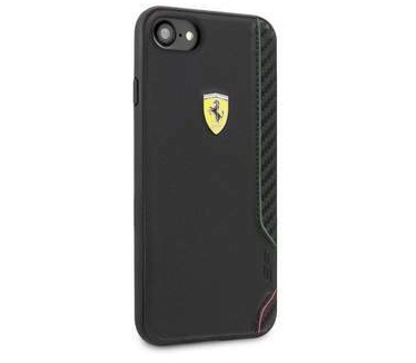 Ferrari On-Track Rubber Soft Back Case iPhone7/8/SE(2020) Zwart