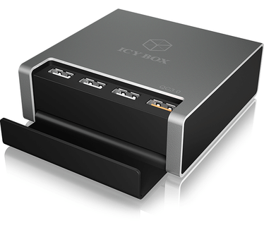 Raidsonic Icy Box IB-CH405-QC3 - 4-Port USB-fast-charging-device with QC3.0