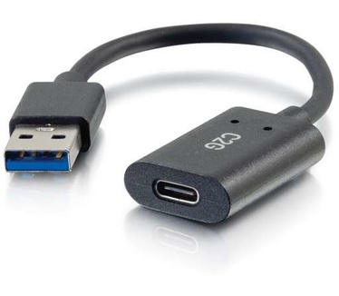CablesToGo 15cm (6in) USB-C® vrouwelijk naar USB-A mannelijke SuperSpeed USB 5Gbps adapterconverter
