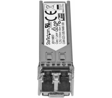 Startech.com Gigabit glasvezel 1000Base-LX SFP ontvanger module HP JD119B compatibel SM LC 10 km