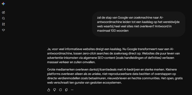Gemini: Google maakt internet kapot