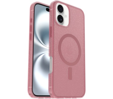 Otterbox Symmetry Series Clear voor MagSafe voor iPhone 16 Plus, Thimbleberry (iPhone 16 Plus) Transparant