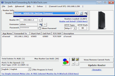 Simple Port Forwarding screenshot