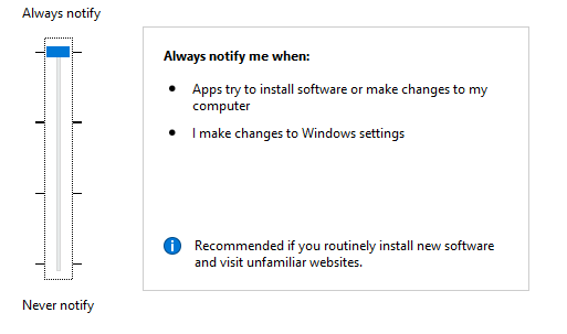 uac always notify
