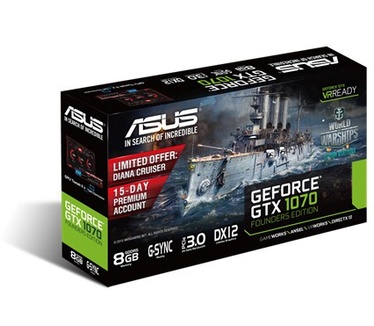Asus GeForce GTX 1070 Founders Edition 8GB