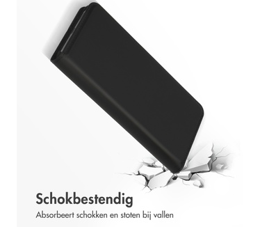 Accezz Premium Leather Slim Bookcase Samsung Galaxy S22 Plus - Zwart