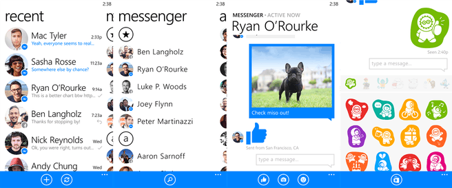 Facebook Messenger voor Windows Phone