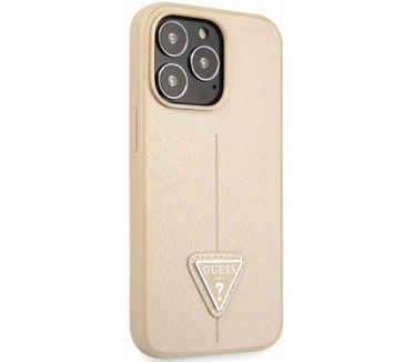 Guess Saffiano Triangle Back Case iPhone 13 Pro Max (6.7") Beige Beige