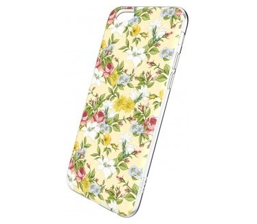 hoco TPU Case Apple iPhone 6 / 6s - Super Star Series - Green Rich Flowers