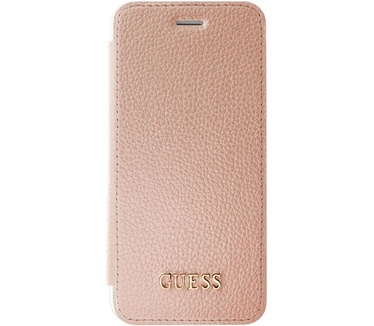 Guess IriDescent Book Case voor Apple iPhone 7 (4,7") - Rosegoud Rosé Goud