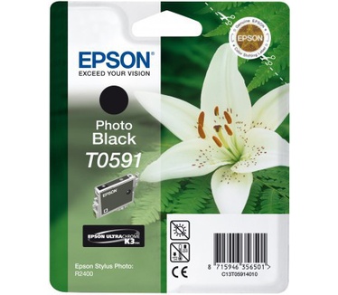 Epson inktpatroon Photo Black T0591 Ultra Chrome K3