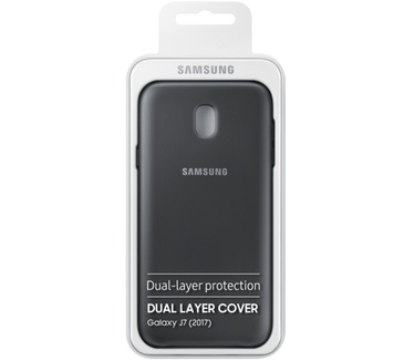 Samsung Galaxy J7 (2017) Dual Layer Cover (Galaxy J7) Zwart
