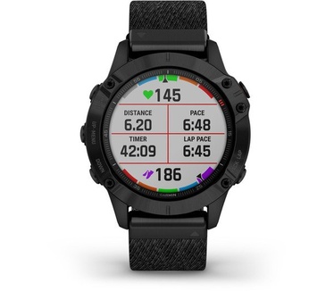 Garmin fēnix 6 Sapphire DLC Zwart (Zwart)