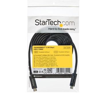 Startech.com 2m Thunderbolt 3 USB-C kabel (40Gbps) Thunderbolt en USB compatibel